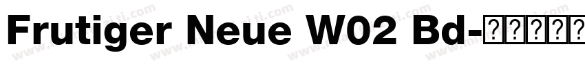 Frutiger Neue W02 Bd字体转换